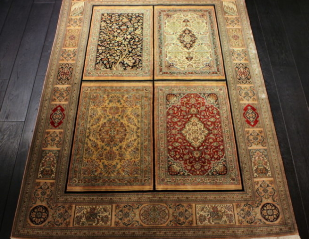 orientalny dywan jedwabny
