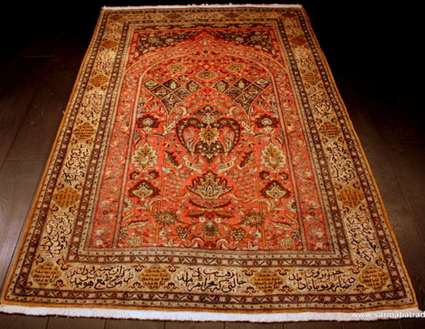 perski dywan jedwabny, antyczny dywan ekskluzywny